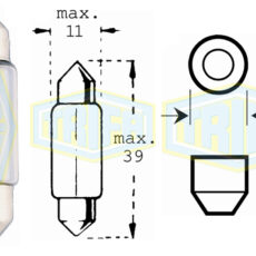 TRIFA ΛΑΜΠΑ 24V5W SV8.5-8 ΣΩΛΗΝΩΤΗ