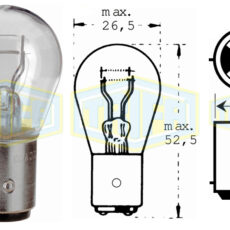TRIFA ΛΑΜΠΑ 24V21/5W BAY15d