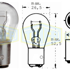 TRIFA ΛΑΜΠΑ 24V21/4W BAZ15d