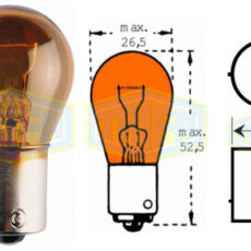 TRIFA ΛΑΜΠΑ 12V21W BA15s ΠΟΡΤΟΚΑΛΙ