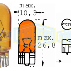 TRIFA ΛΑΜΠΑ 12V5W T10 ΠΟΡΤΟΚΑΛΙ